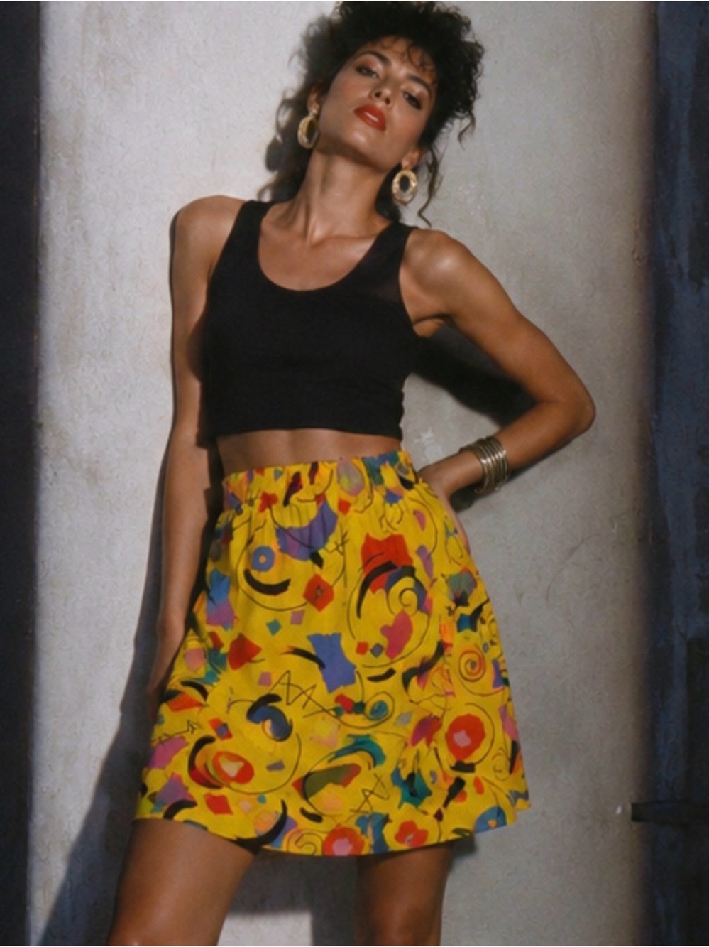 Vintage handmade Memphis skirt